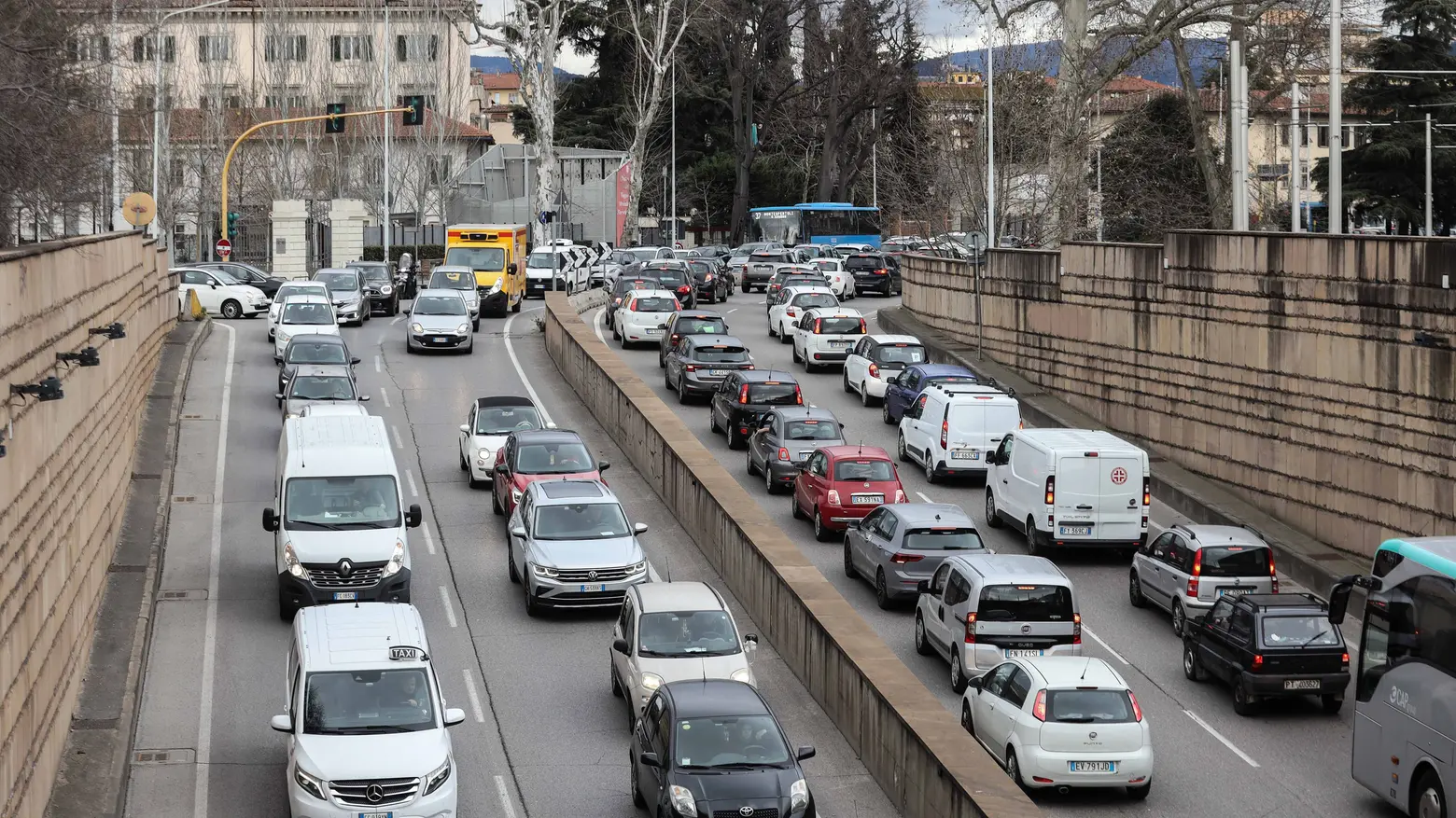 Rischio traffico congestionato a Firenze