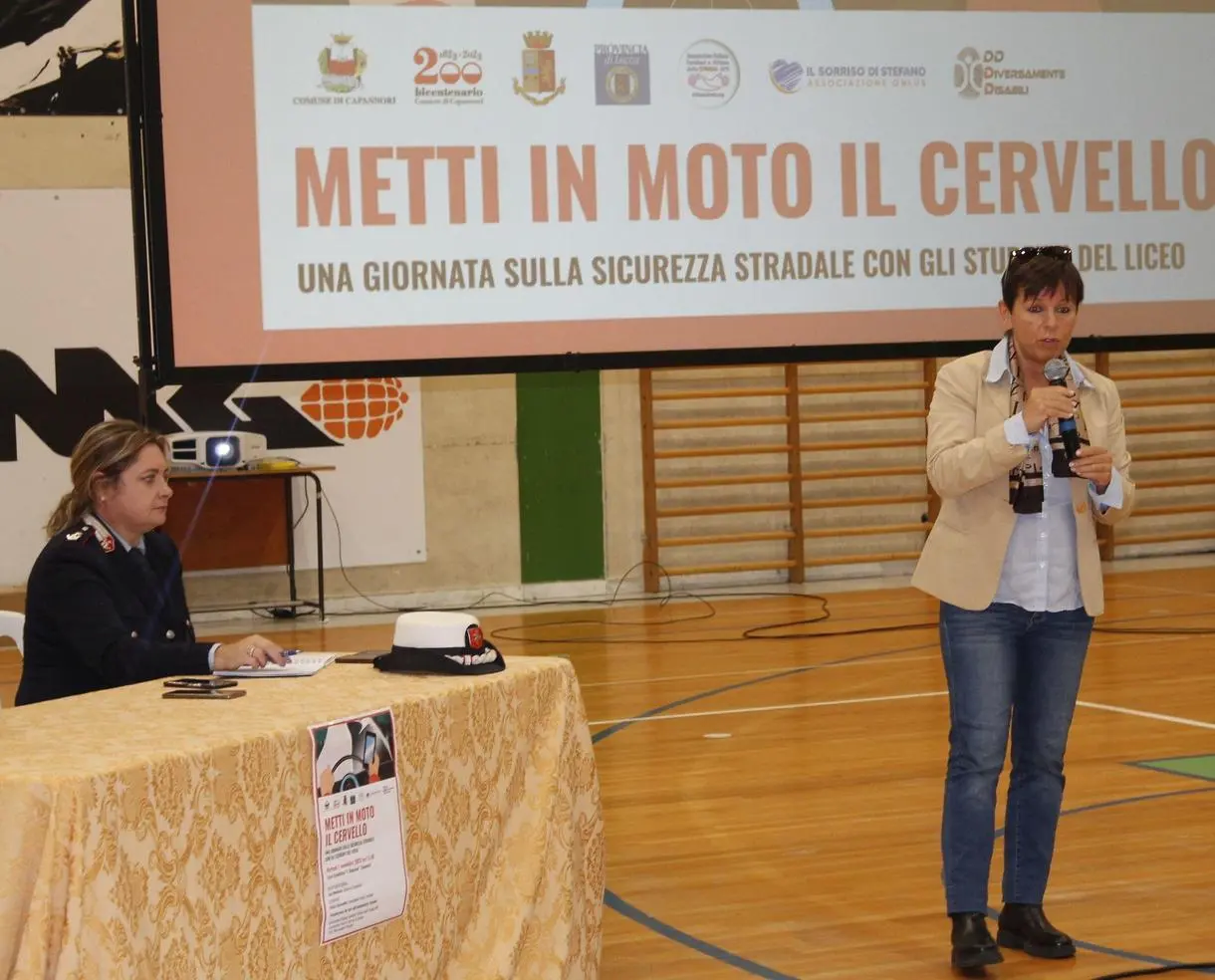 “Metti in moto il cervello“: l’incontro. A lezione di sicurezza stradale. Iniziativa per classi quarte e quinte del Majorana