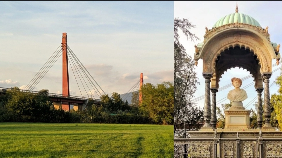 Il Ponte all'Indiano e il monumento al principe 