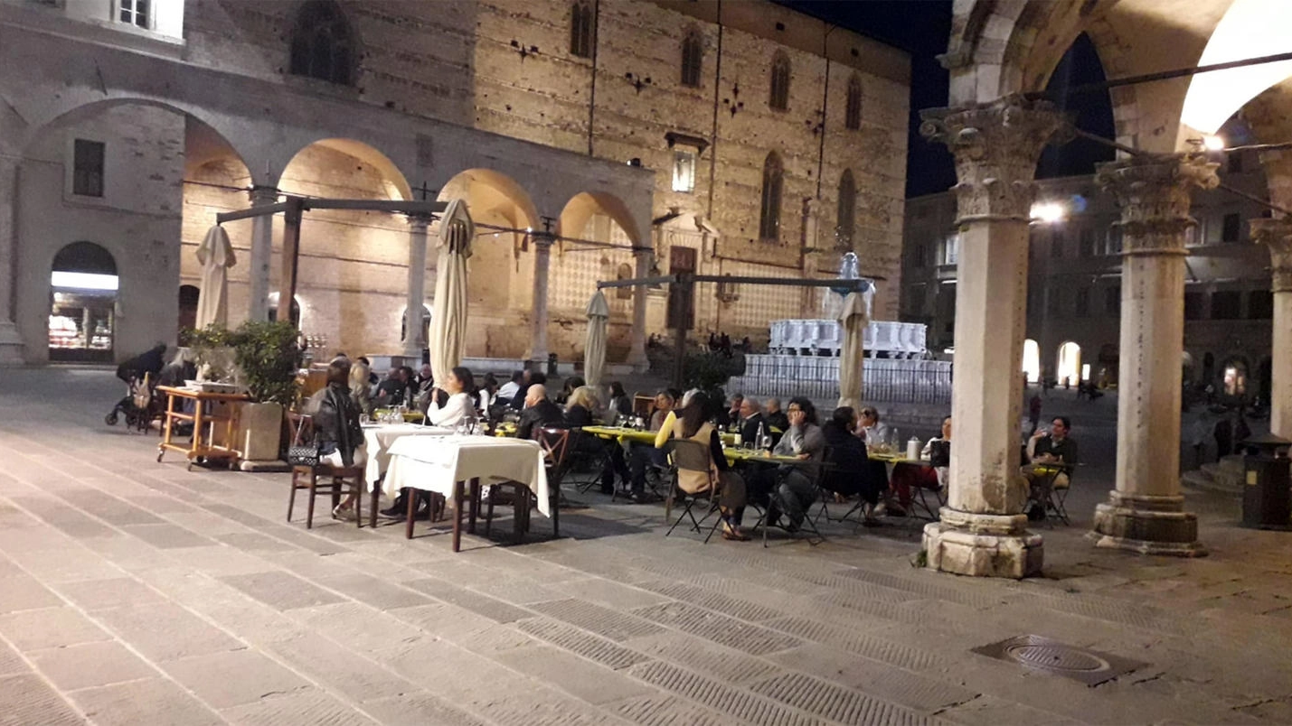 Una veduta di Perugia durante la fase 2 
