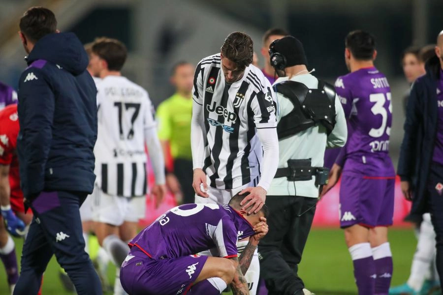 Venuti consolato da Vlahovic (foto Germogli)