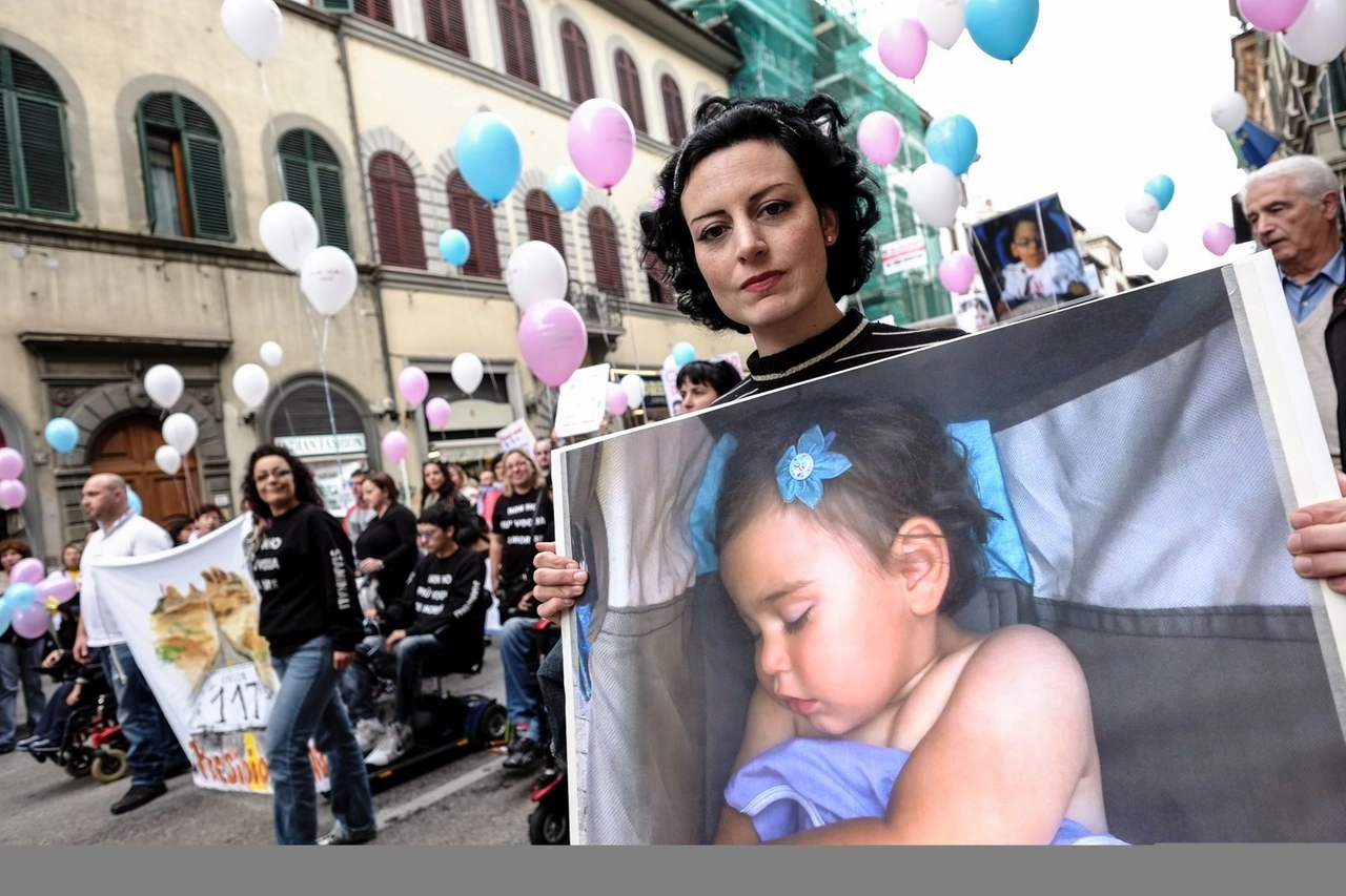Caterina Ceccuti, mamma della piccola Sofia (Pressphoto)