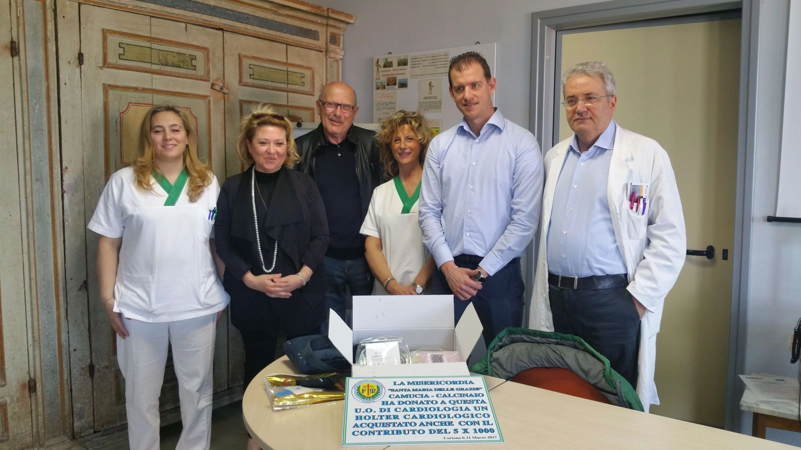 Consegna ufficiale del nuovo hoter all'ospedale Santa Margherita di Cortona