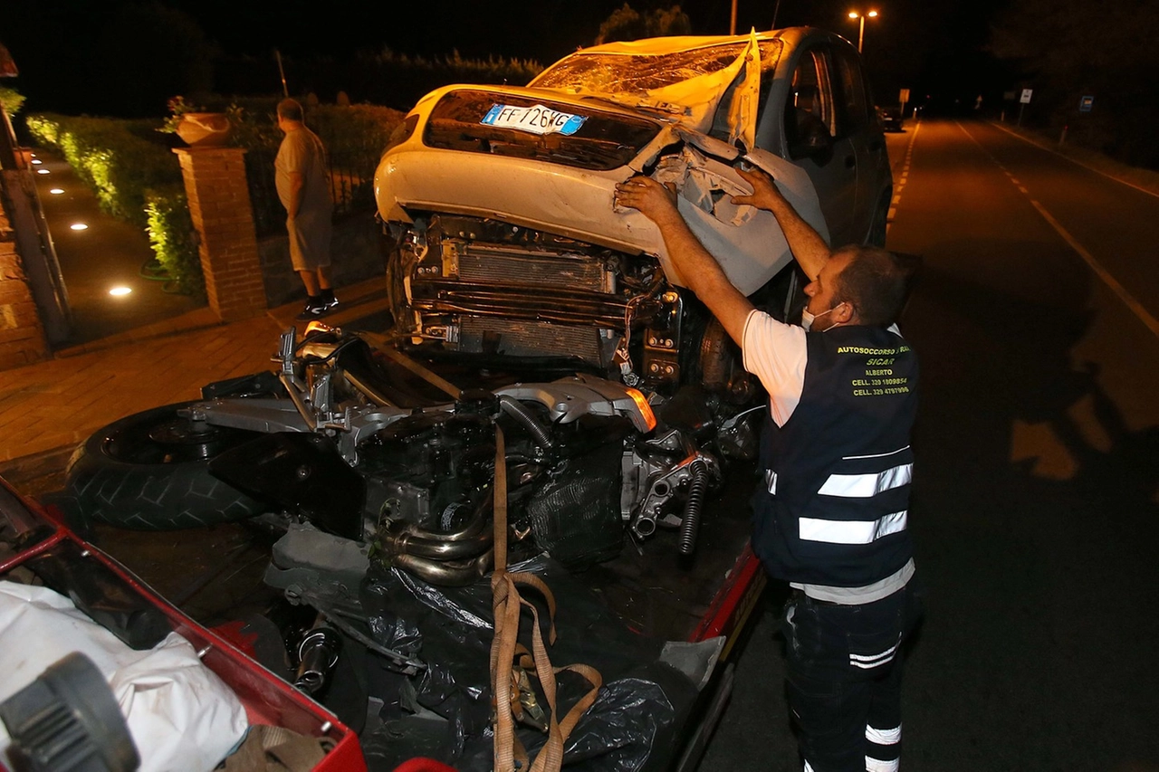 Incidente a Rapolano (foto Di Pietro)
