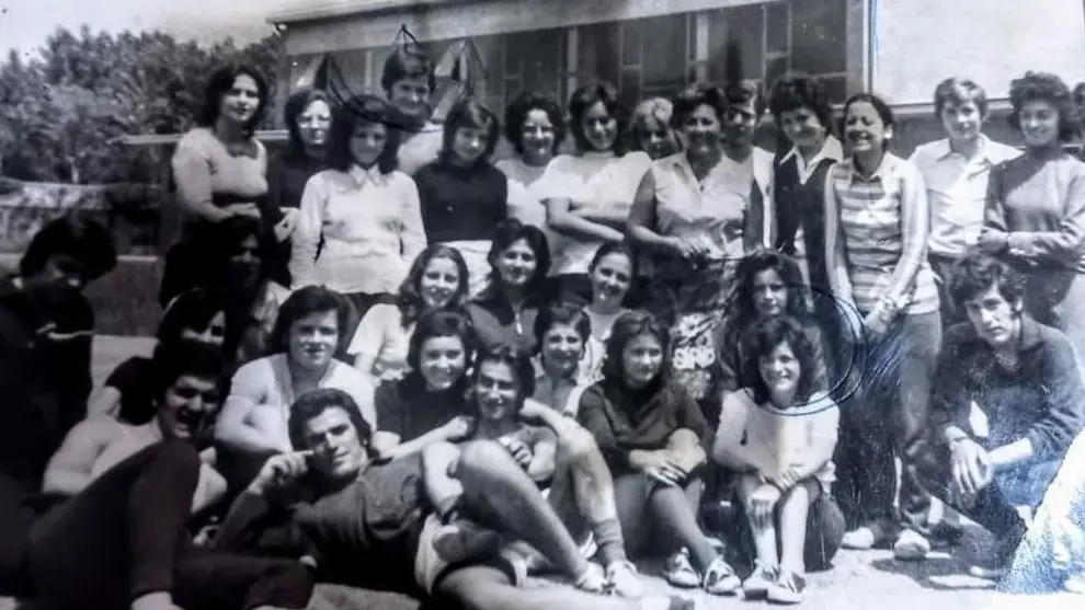La Quinta classe della sezione A nel 1973
