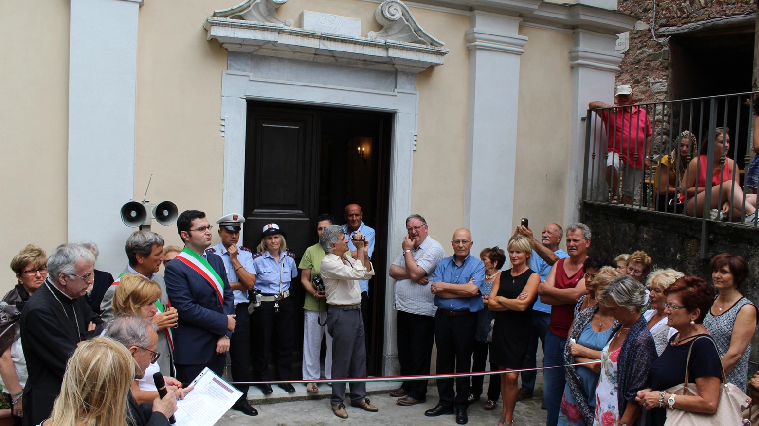 La chiesa a Noceto viene inaugurata dal sindaco Angelo Zubbani