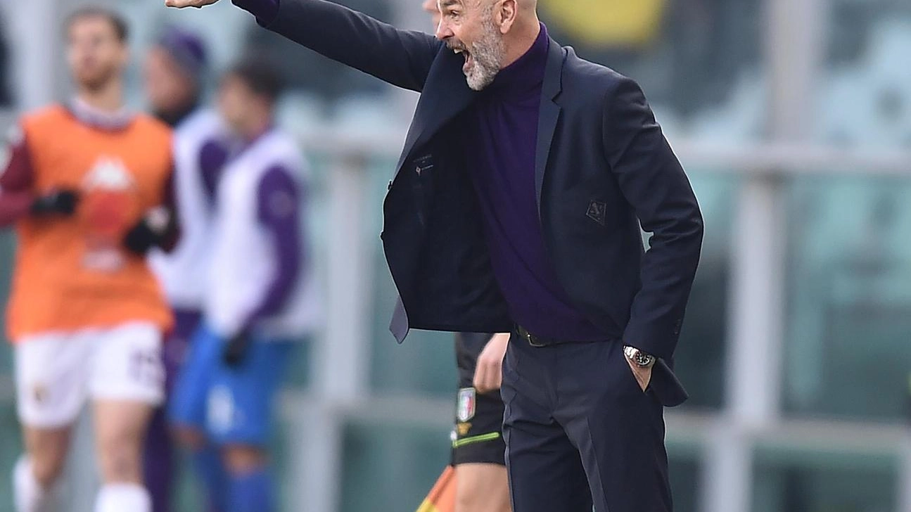 Pioli durante Torino-Fiorentina