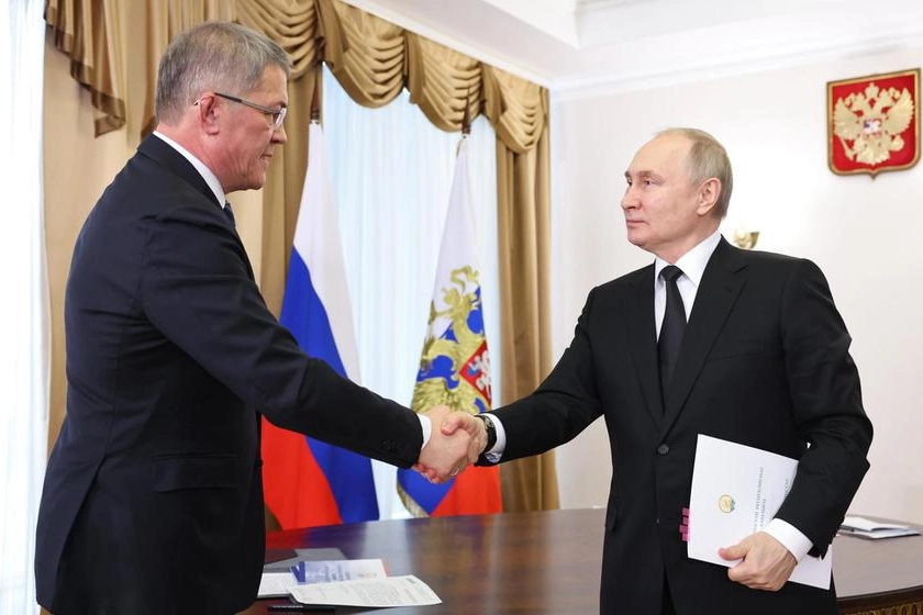 Il presidente Vladimir Putin (Epa)