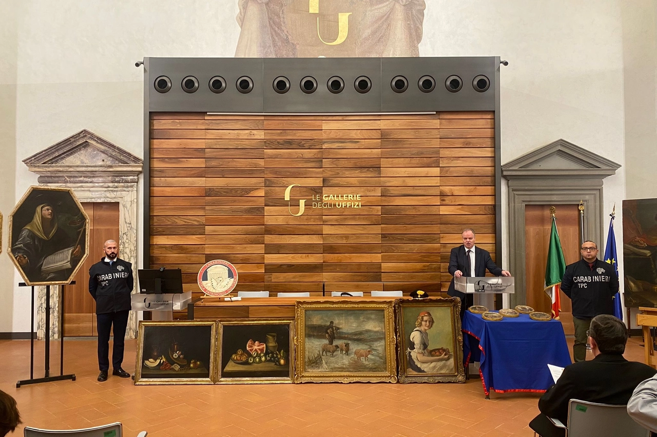 Alcuni dei dipinti trafugati