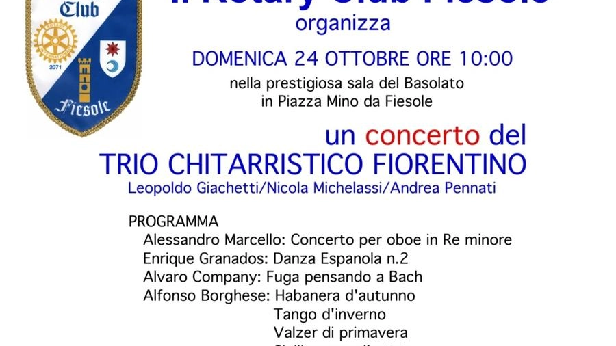 La locandina del concerto del 24 ottobre a Fiesole