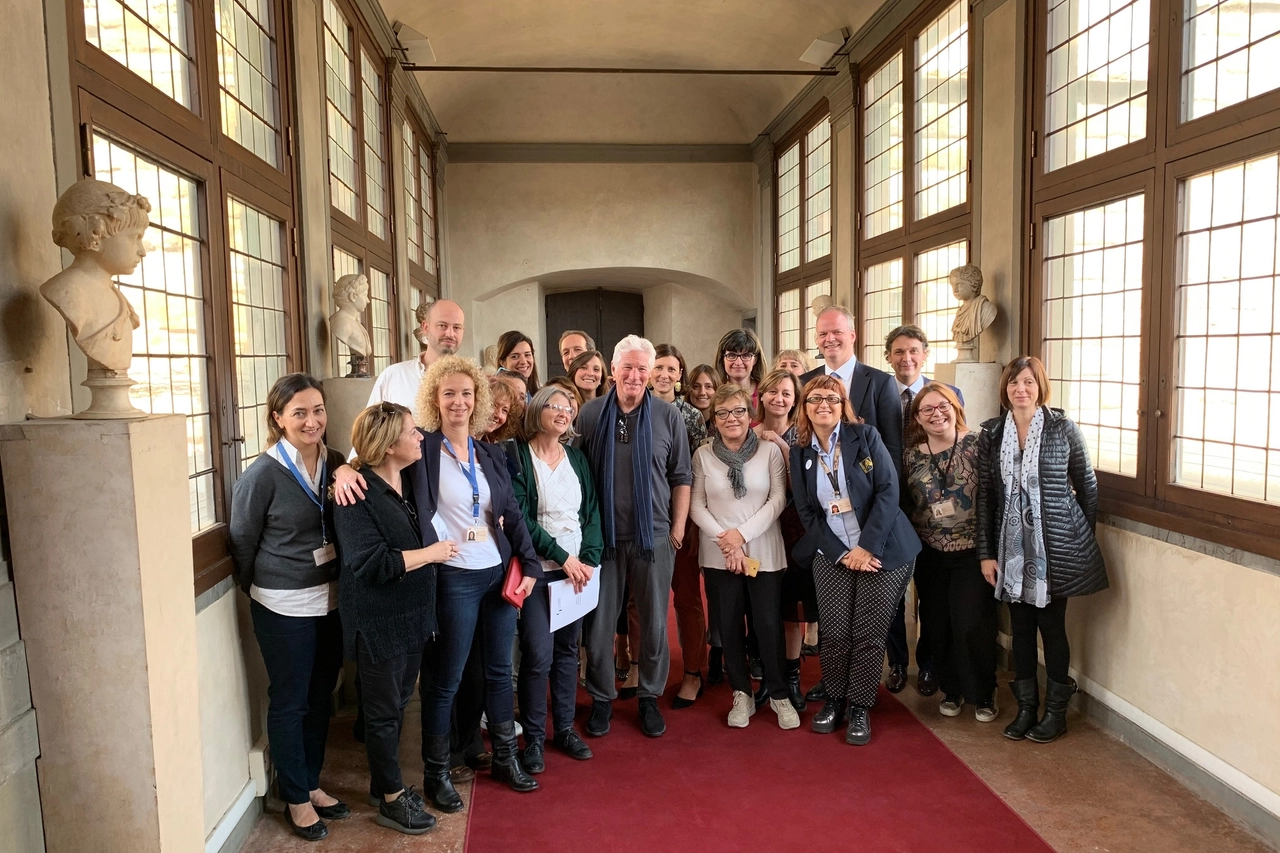 La visita agli Uffizi di Richard Gere