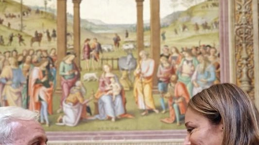 Anche l’assessore Agabiti alla mostra del Perugino