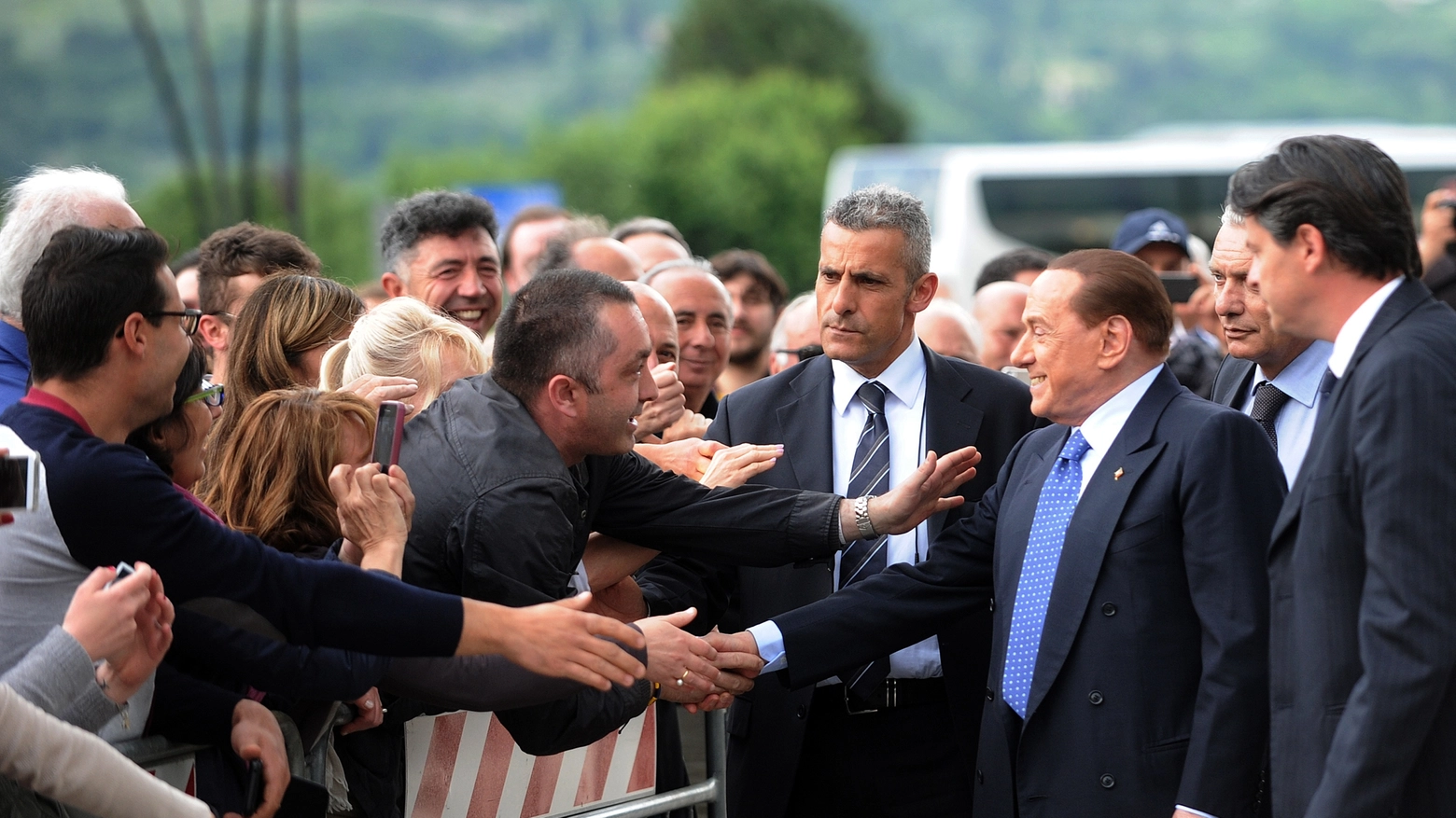 Berlusconi con gli elettori umbri (Crocchioni)