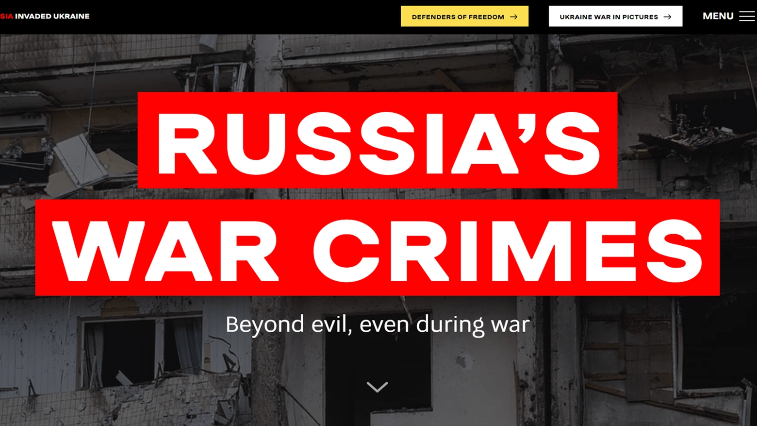 Crimini di guerra, l'archivio online creato da Kiev