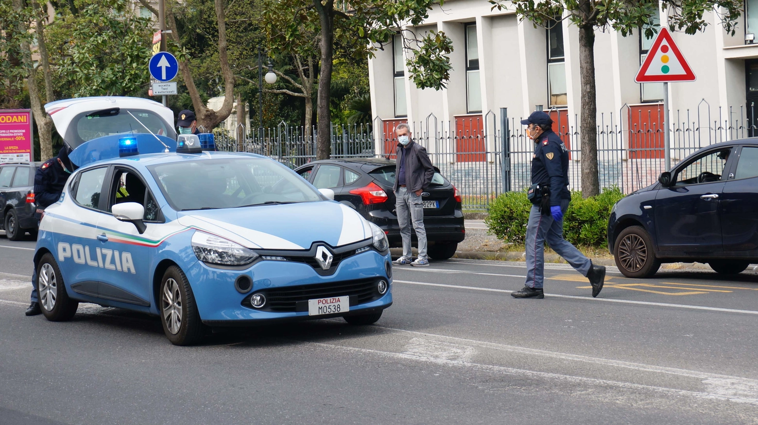 Intervenuta la polizia Intervenuta la polizia