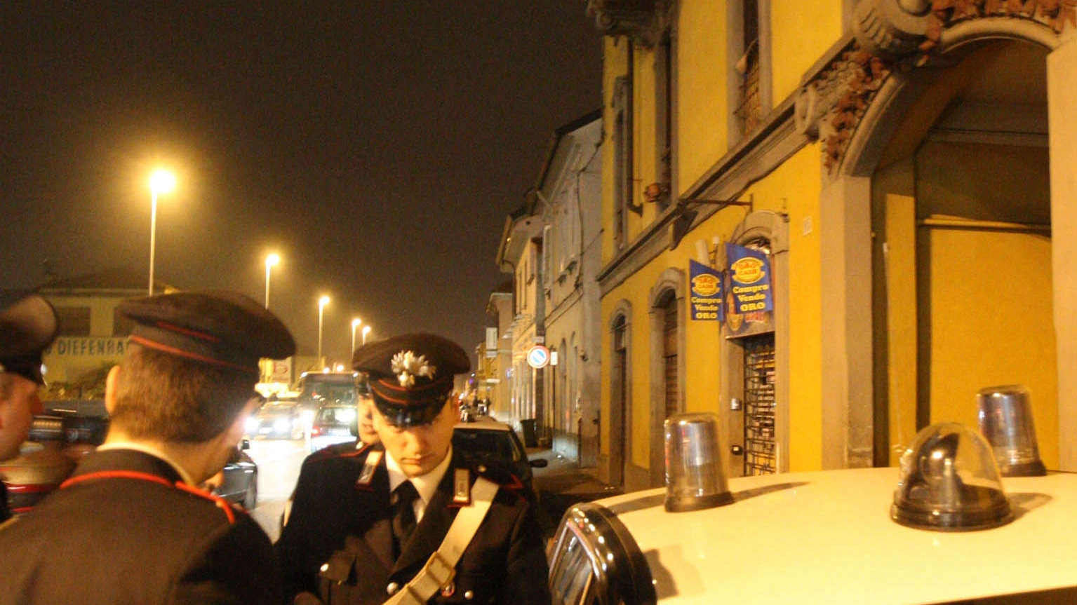 I carabinieri in azione di notte
