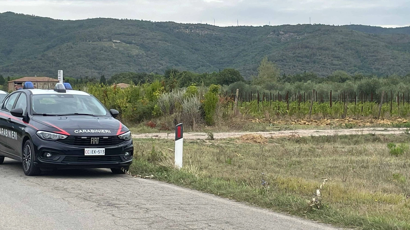 Il luogo dell'incidente nel territorio comunale di Loro Ciuffenna