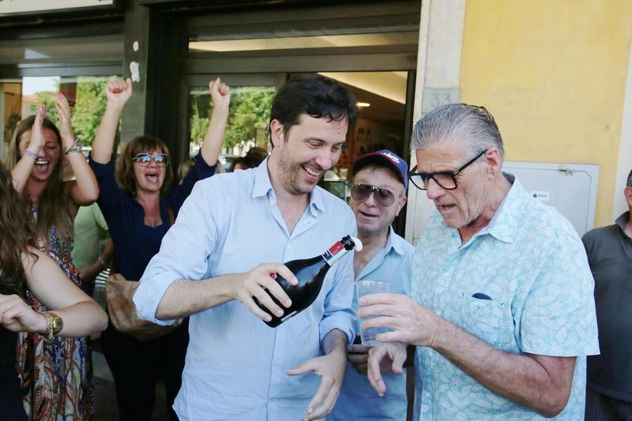 Dario Carmassi festeggia la vittoria (foto Luca Bongianni/Germogli)
