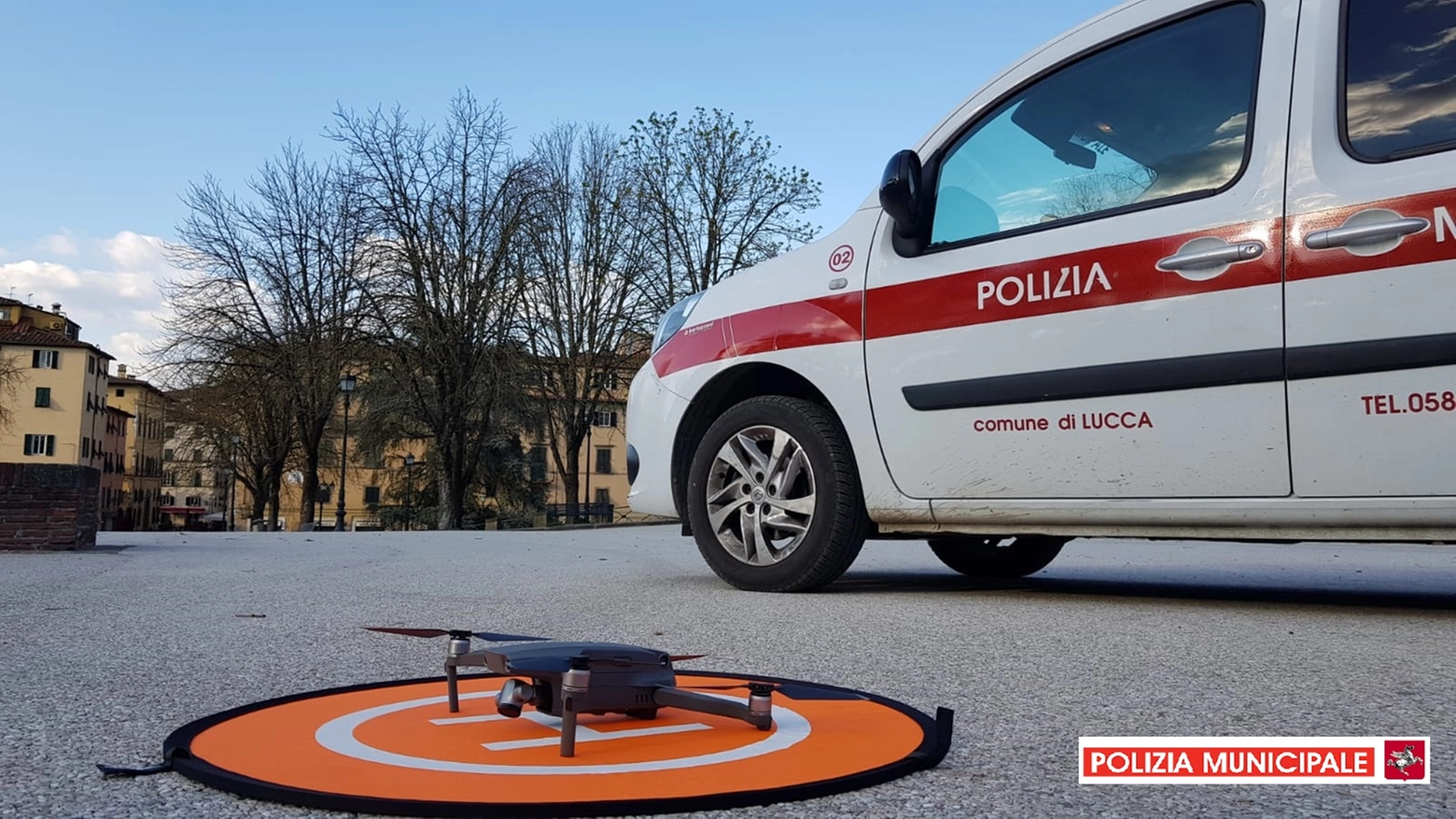 Controlli con i droni a Lucca