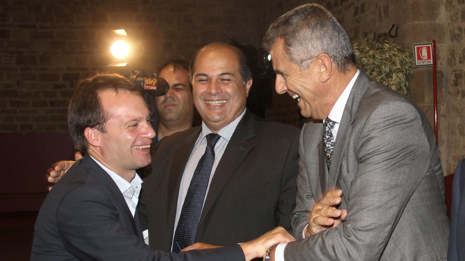 Carrai e Ferragamo alla riunione d'insediamento del Consiglio delle grandi aziende (New Press Photo)