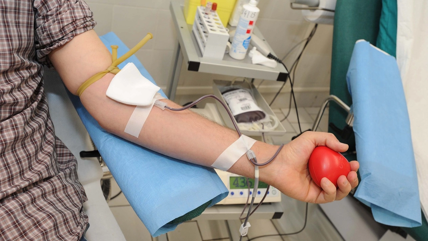 Un donatore di sangue