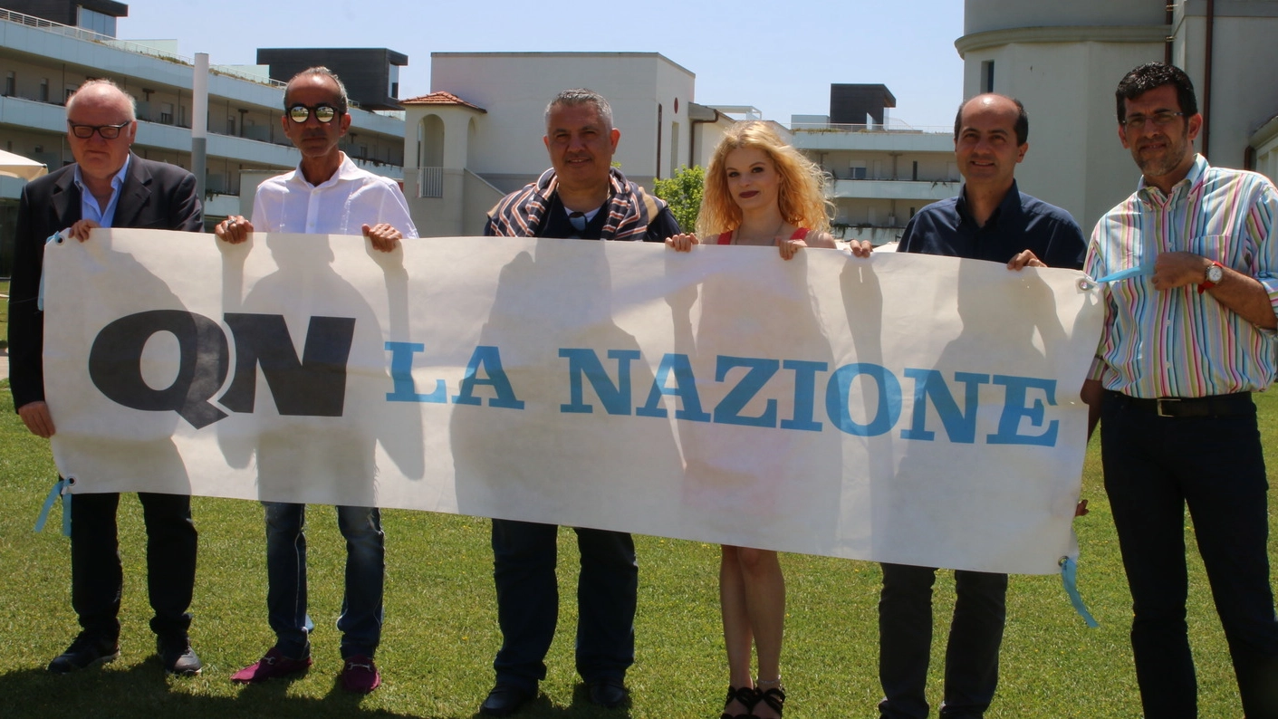 I giornalisti de La Nazione a Eliopoli per presentare il cartellone estivo del quotidiano 