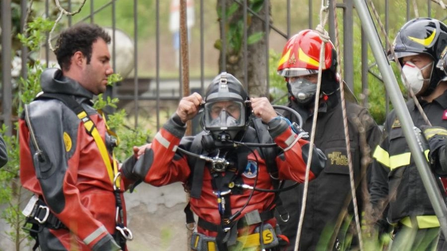 I vigili del fuoco a Levane