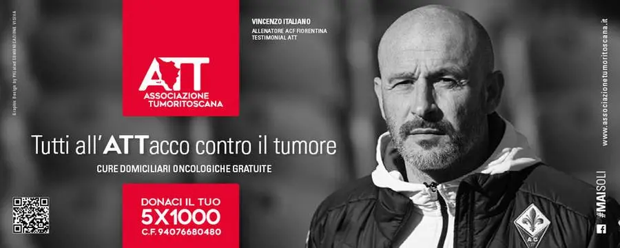 Vincenzo Italiano nuovo testimonial dell’Associazione Tumori Toscana
