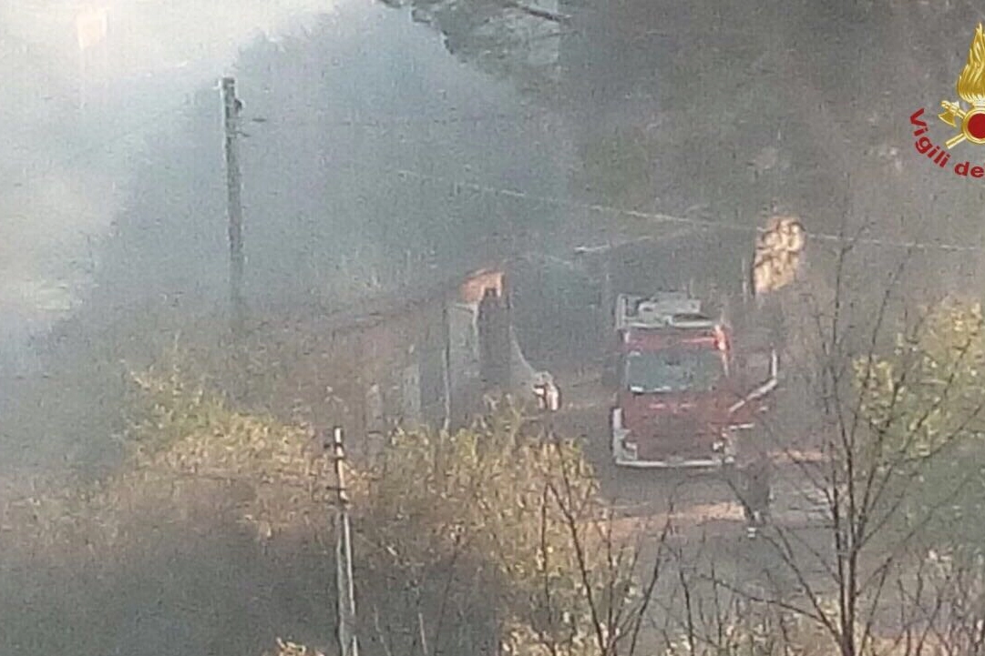 Vigili del fuoco in azione a Montopoli
