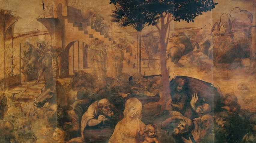 L'Adorazione dei Magi di Leonardo, un particolare