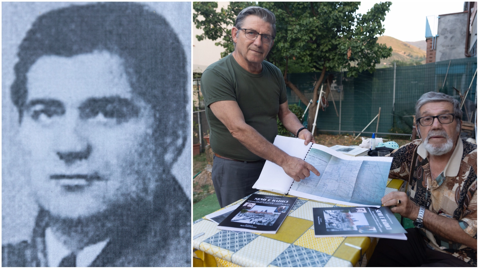 A sinistra Enrico Del Guasta, morto a 36 anni. A destra Umberto e Gianfranco Del Guasta A sinistra Enrico Del Guasta, morto a 36 anni. A destra Umberto e Gianfranco Del Guasta