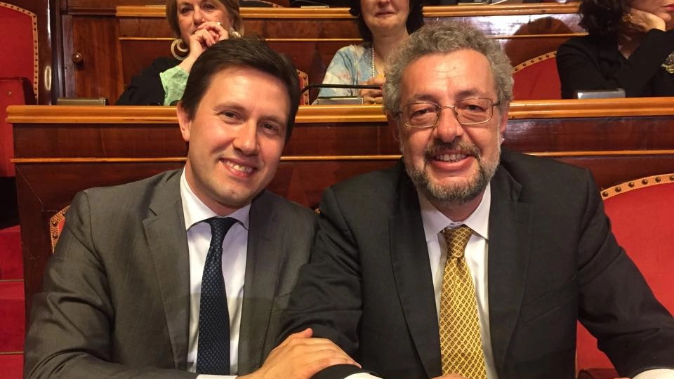Il sindaco di Firenze, Dario Nardellla, con il sindaco di Ravenna, Fabrizio Matteucci