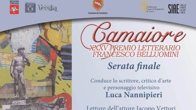 La locandina del Premio letterario Camaiore, giunto alla XXXV edizione
