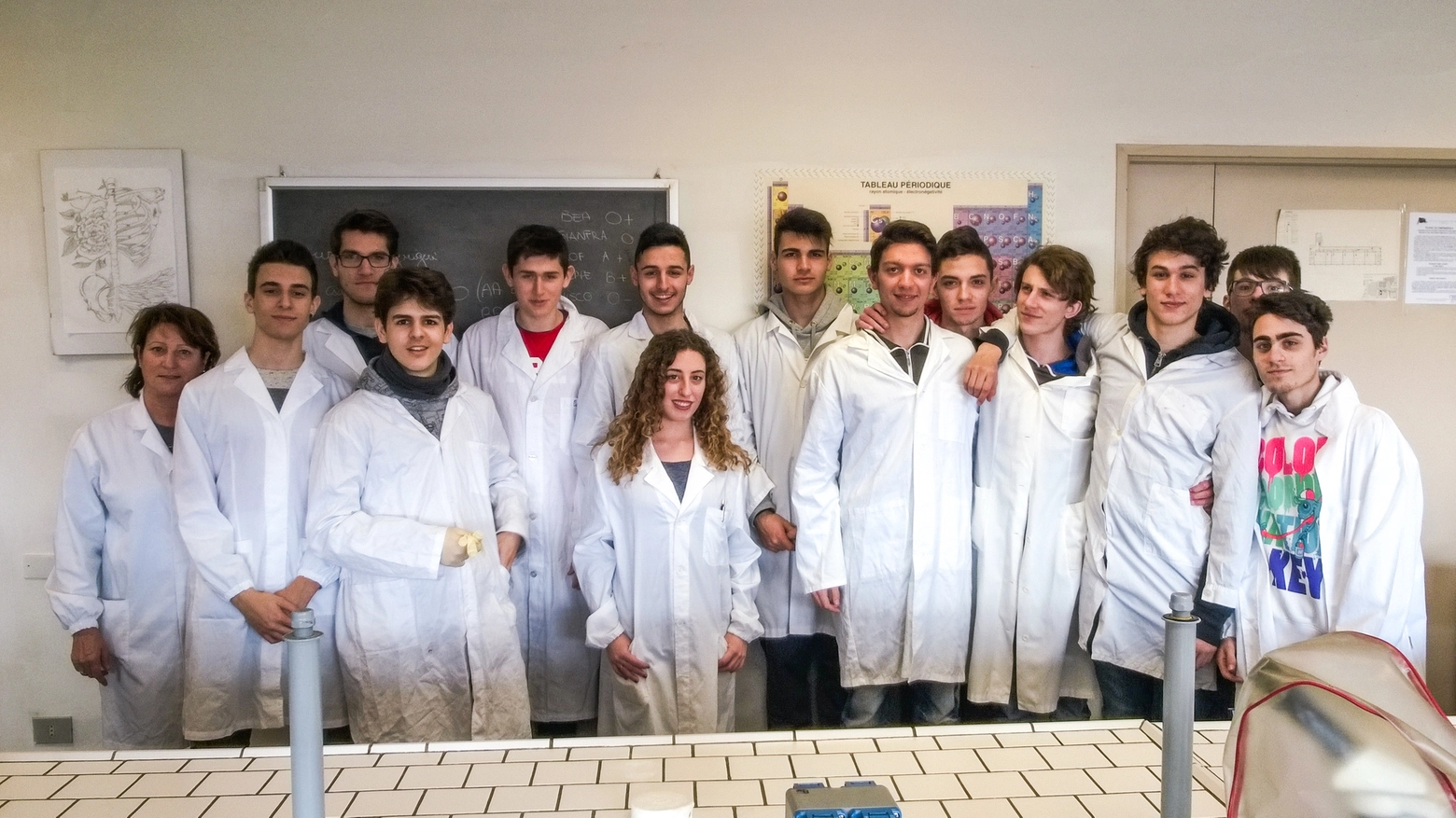 Studenti del Meucci in laboratorio