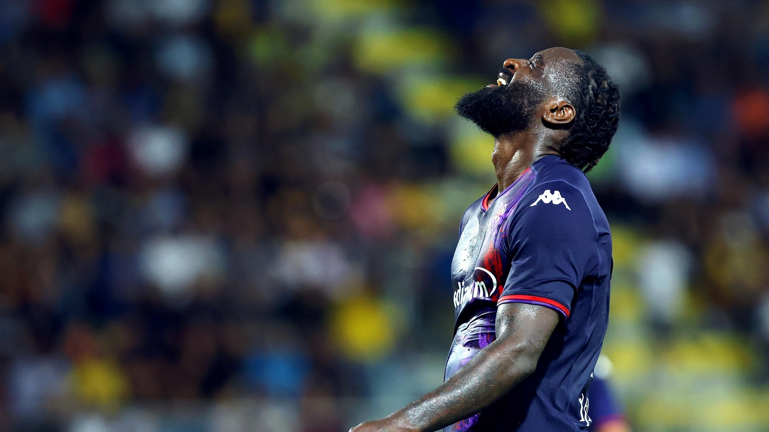Nzola in Frosinone-Fiorentina (Foto Ansa) Nzola in Frosinone-Fiorentina (Foto Ansa)