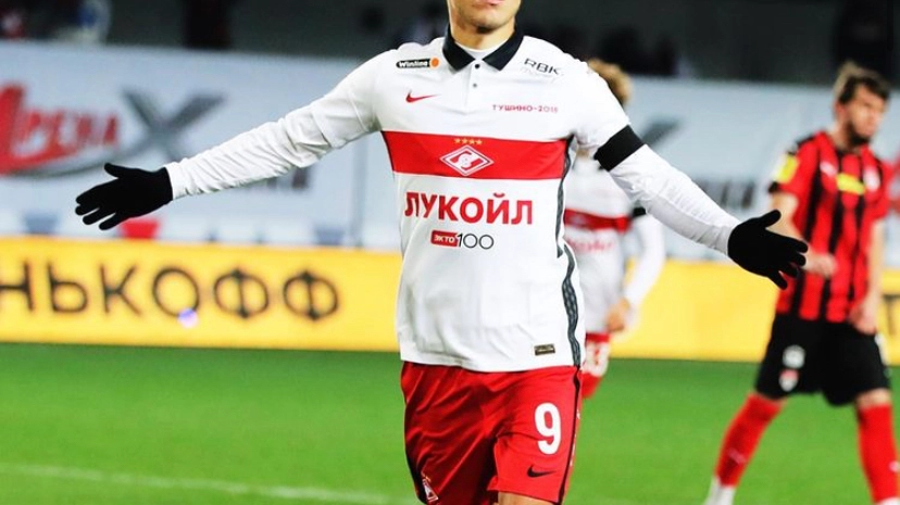 Kokorin con la maglia dello Spartak Mosca (Fonte Instagram)
