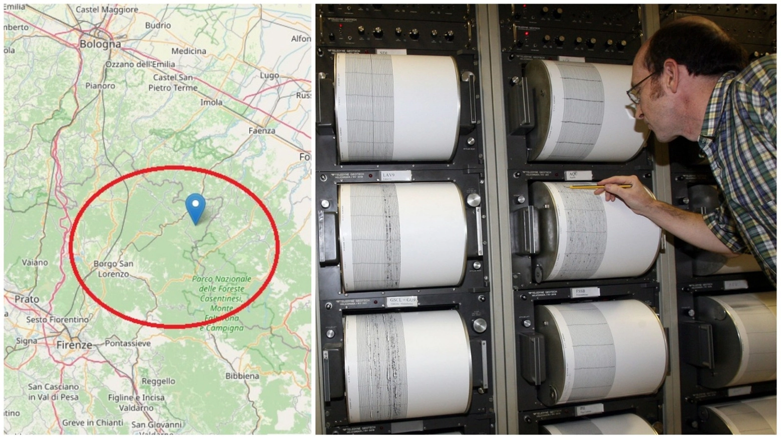 Terremoto in Toscana: 4.8, trema l'Appennino. Paura e gente in strada