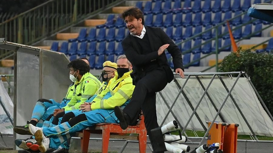 La rabbia dell'allenatore arancione,  Riolfo (Acerboni/FotoCastellani)
