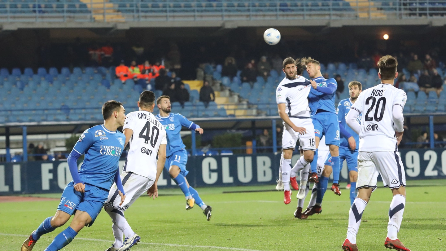 Empoli-Brescia 1-1, un'azione della partita