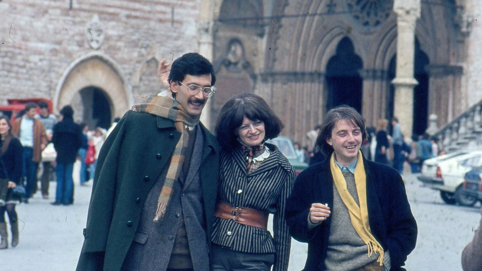 La professoressa Giuliana Bonacchi Gazzarrini con Roberto Azzarello e Roberto Carifi