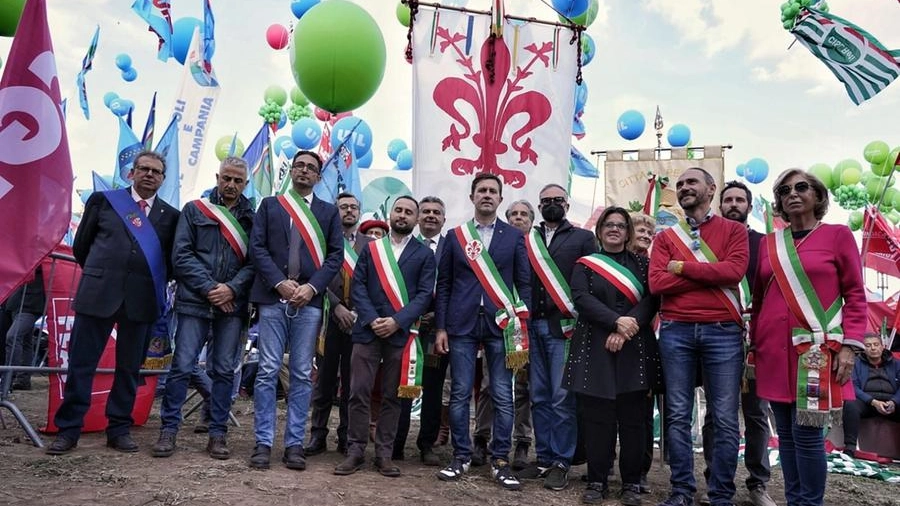 Dario Nardella a Roma con alcuni sindaci della provincia di Firenze