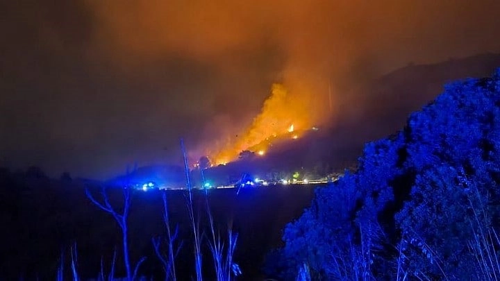 L'incendio all'Elba