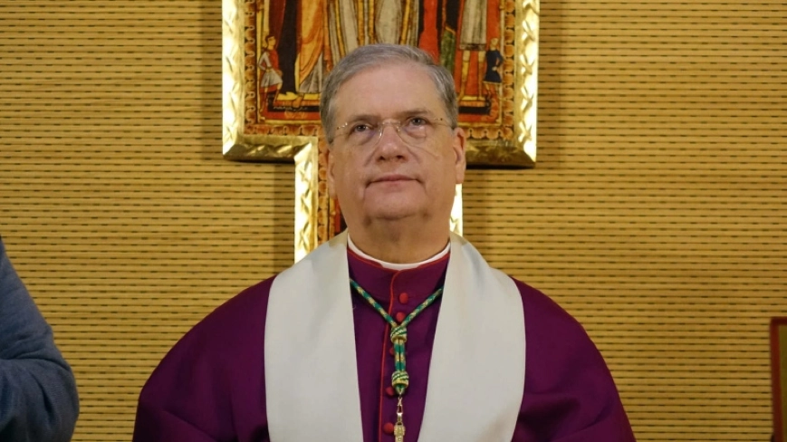 Il vescovo Fausto Tardelli (Foto Castellani)