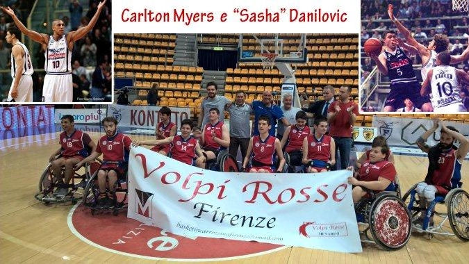 Pedrag (Sasha) Danilovic e Carlton Myers ai 10 anni delle Volpi Rosse