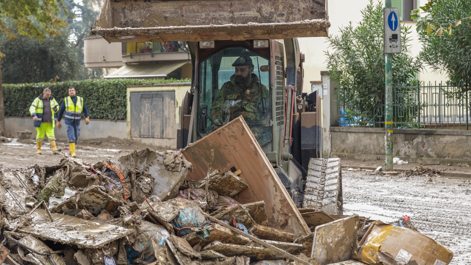 I danni dell'alluvione a Campi Bisenzio (Fotocronache Germogli)