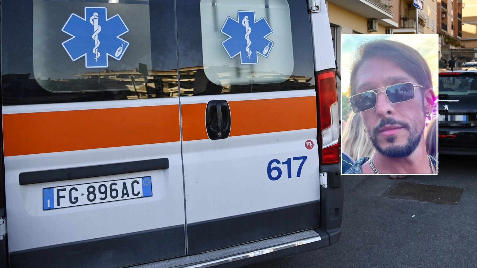 Nel riquadro la vittima, Davide Dati