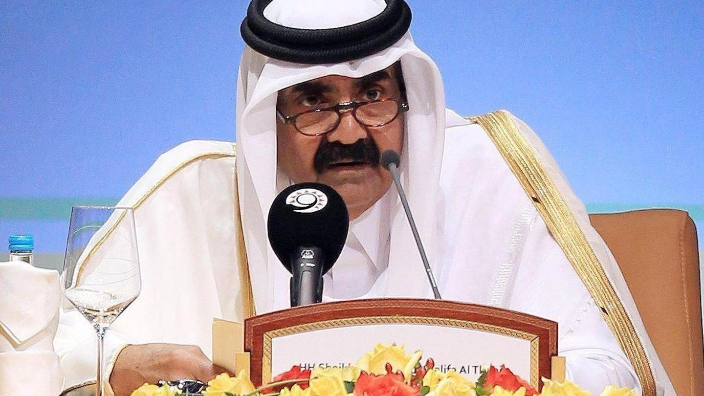 L’emiro del Qatar Hamad bin Khalifa Al-Thani (Foto Ansa)