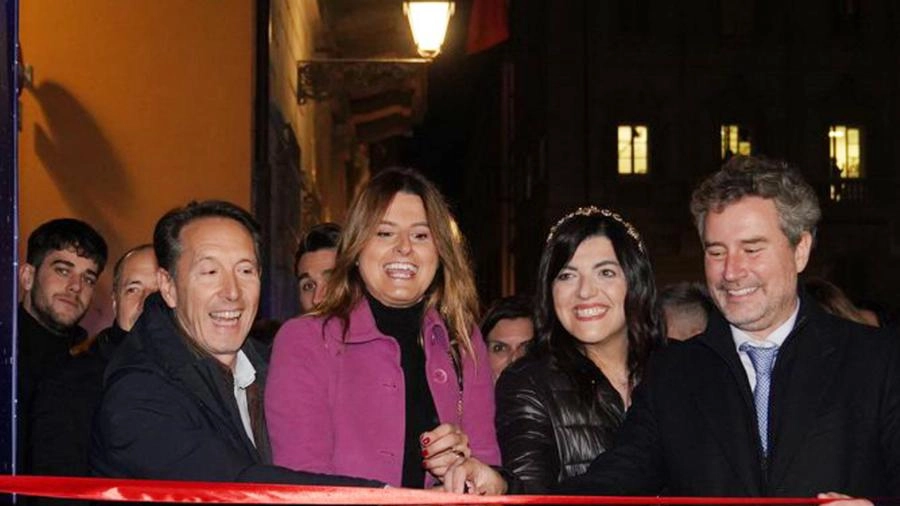 Il sindaco Pardini con gli assessori Santini, Granucci e Pisano