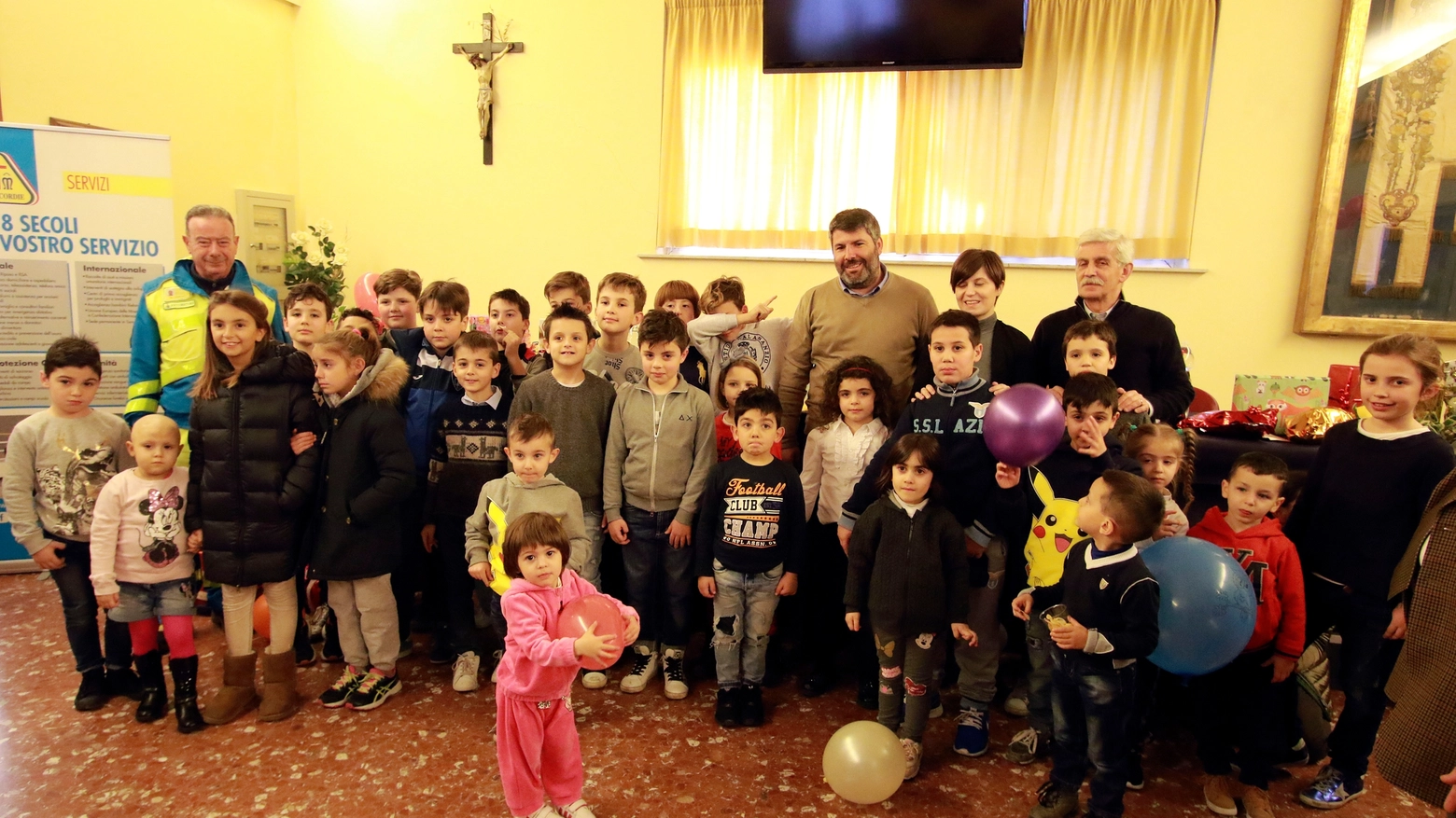 I bambini di Cittareale ospiti a Empoli. Foto Gianni Nucci/Fotocronache Germogli