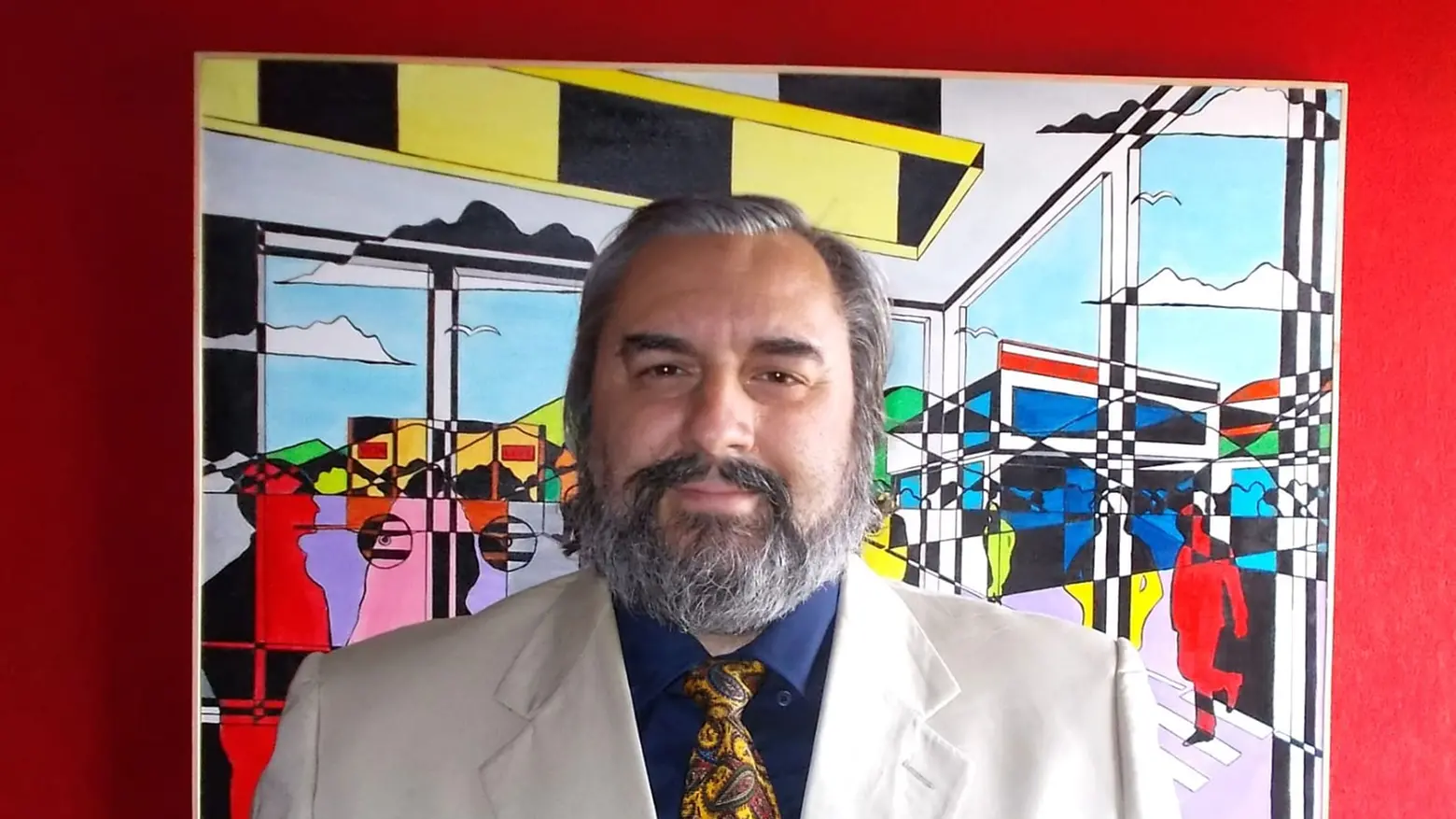 L'artista ligure Fabio Castagna 